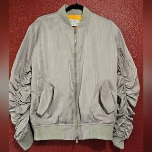 ILA Light Gray Bomber Jacket